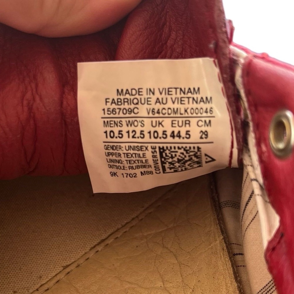 Converse John Varvatos x Chuck Taylor All Star Low Seersucker Sneakers Size 10.5 - Picture 2 of 6